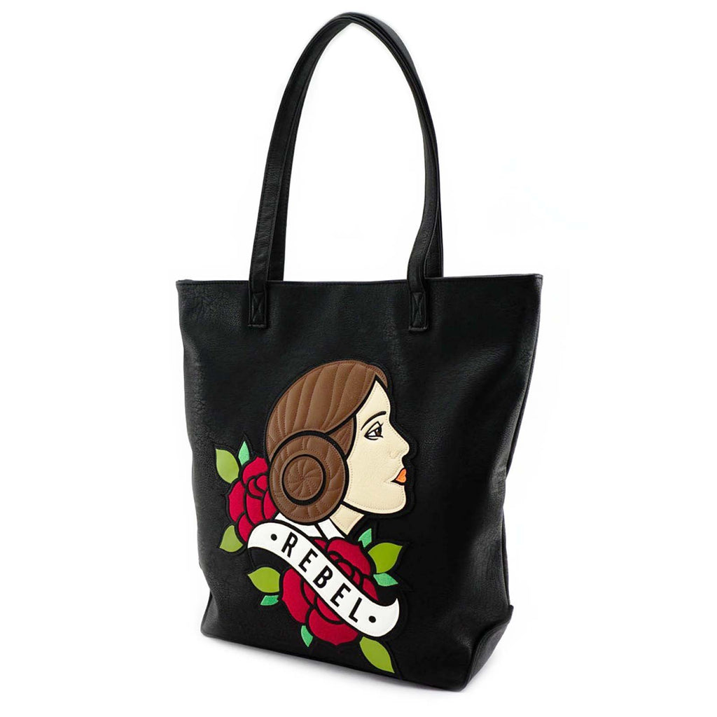 Loungefly Star Wars Princess Leia Rebel Tattoo Tote Bag