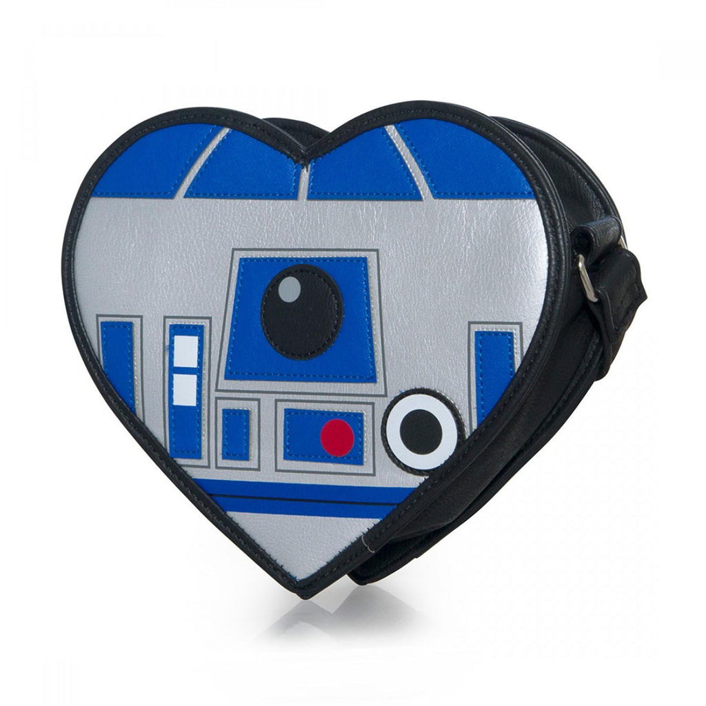 Loungefly Star Wars R2-D2 Heart Shaped Diecut Crossbody Bag