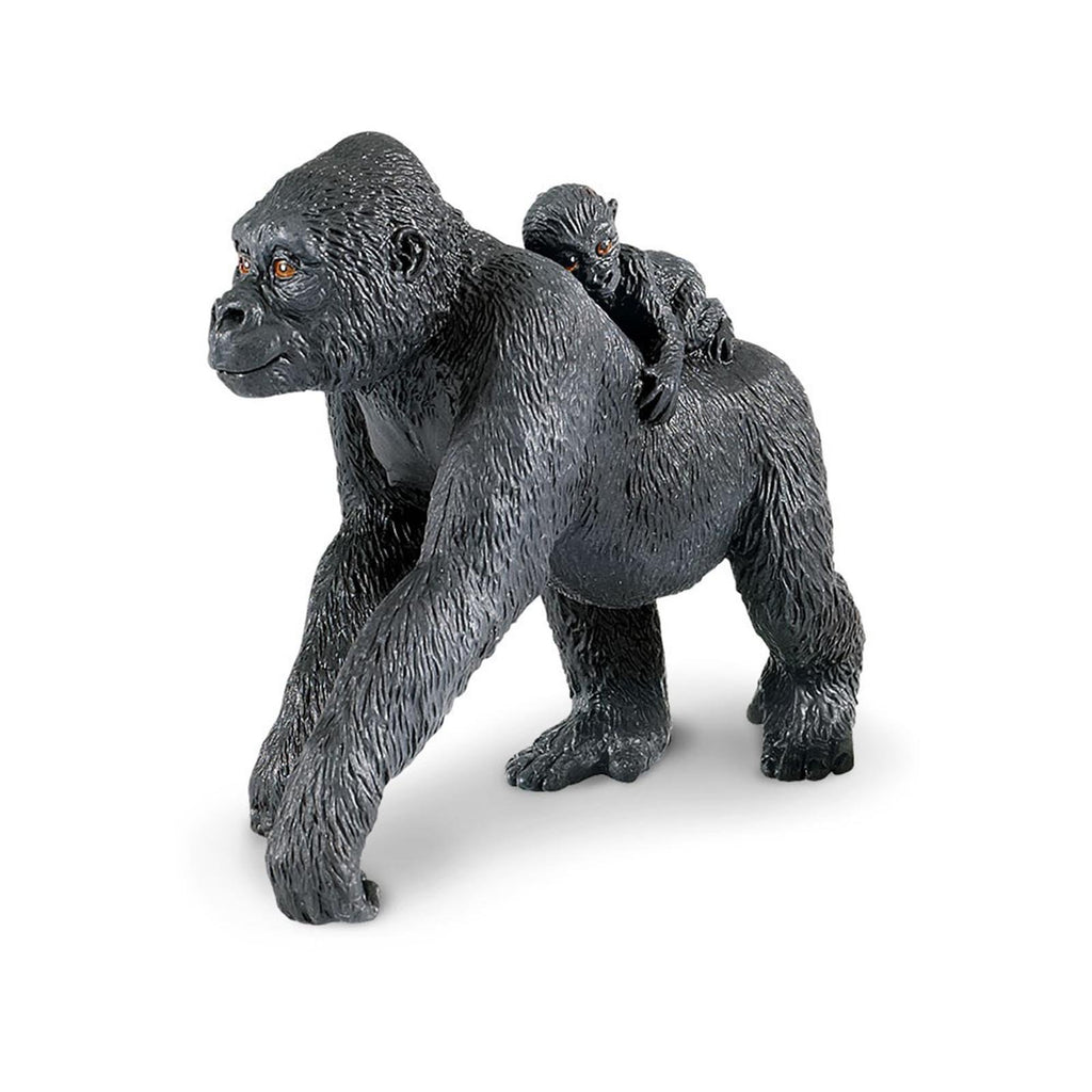 Lowland Gorilla With Baby Wild Safari Animal Figure Safari Ltd