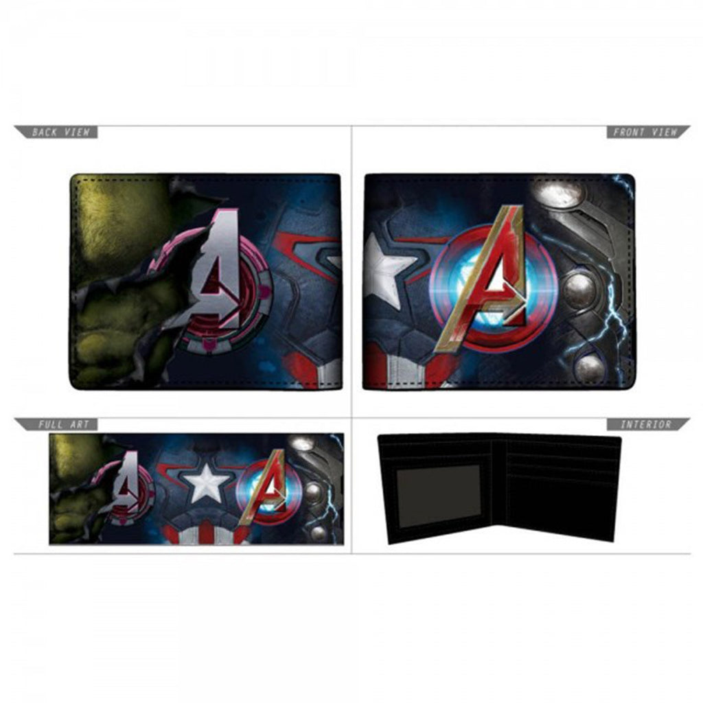 Marvel Avengers Logo Sublimated Bi-Fold Wallet