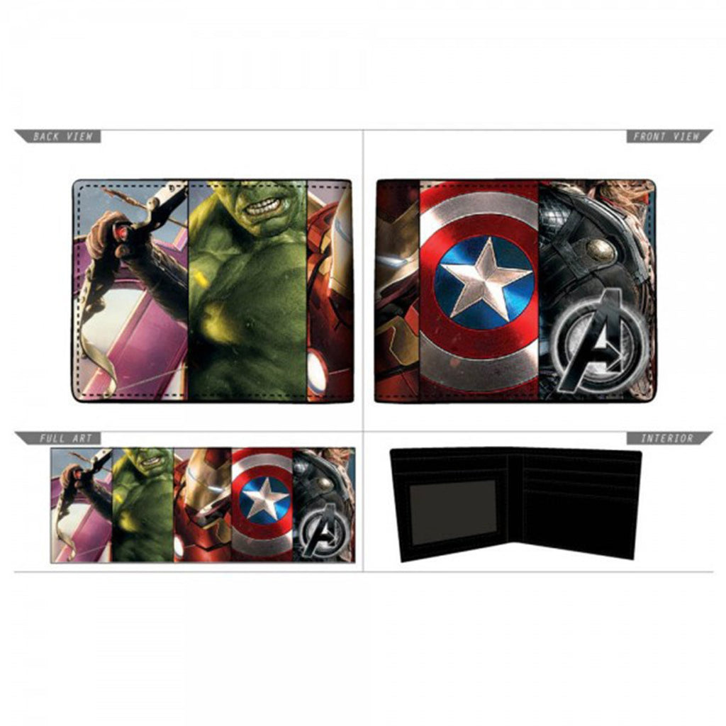 Marvel Avengers Shields Sublimated Bi-Fold Wallet
