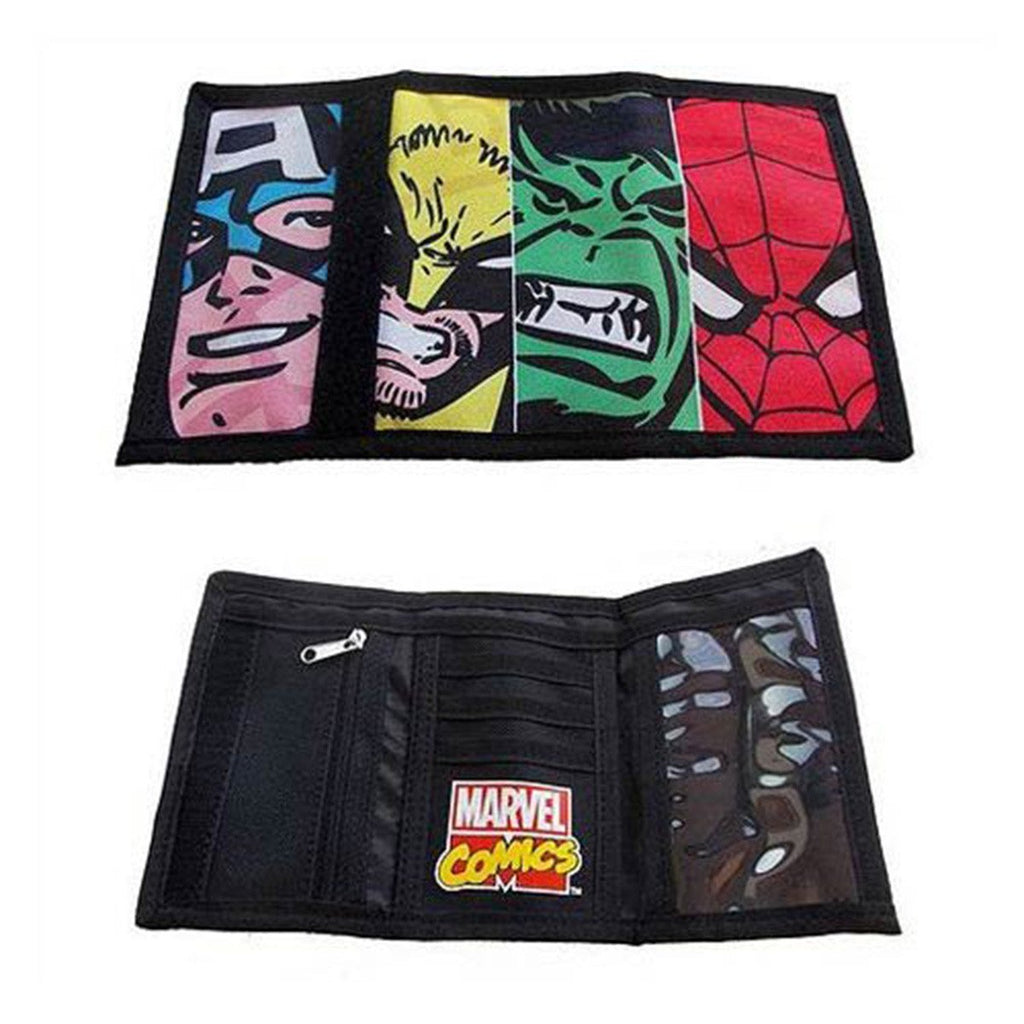 Marvel Comics Face Off Velcro Tri-Fold Wallet