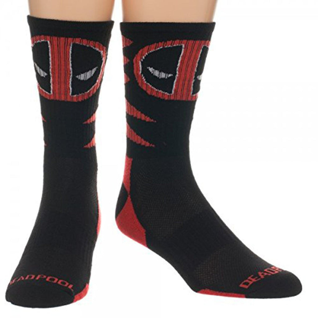 Marvel Deadpool Adult Performance Crew Socks
