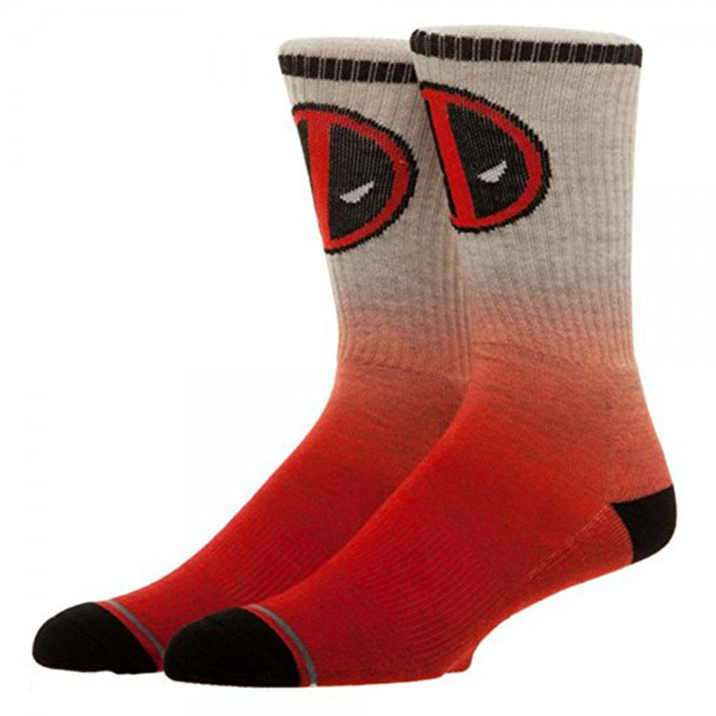 Marvel Deadpool Ombre 1 Pair Of Crew Socks