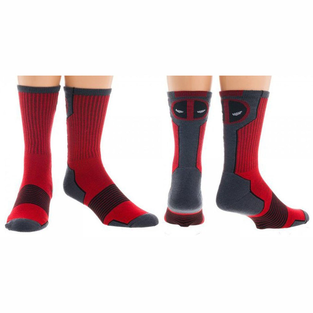 Marvel Deadpool Red Active Crew Socks