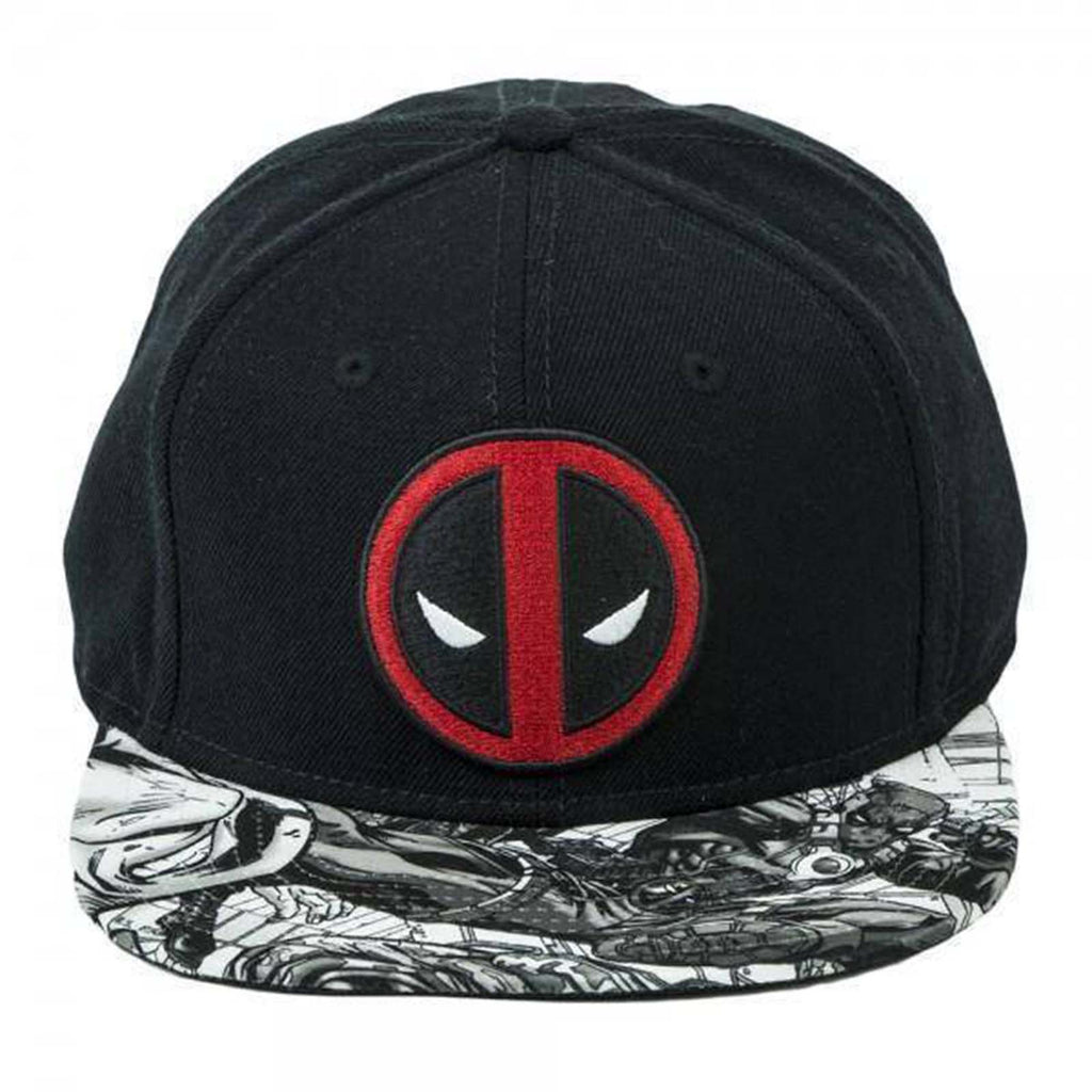 Marvel Deadpool Sublimated Bill Snapback Hat