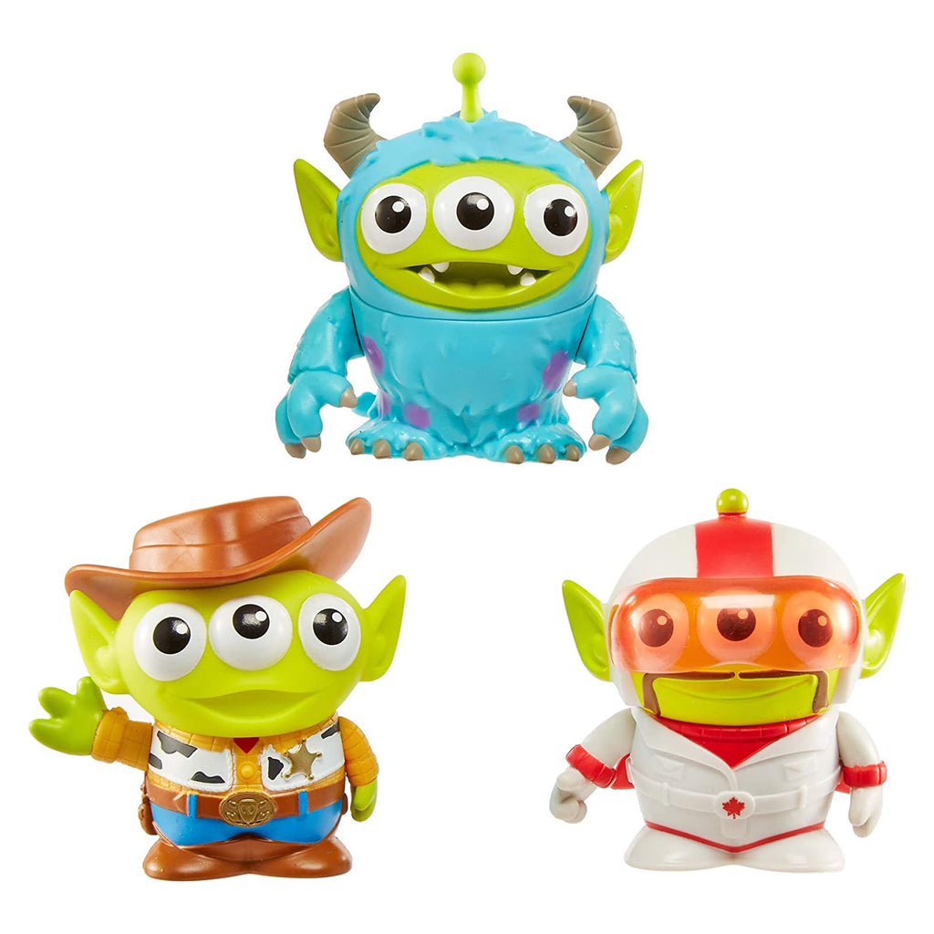 Mattel Pixar Alien Remix Sully Duke Woody Figure Set