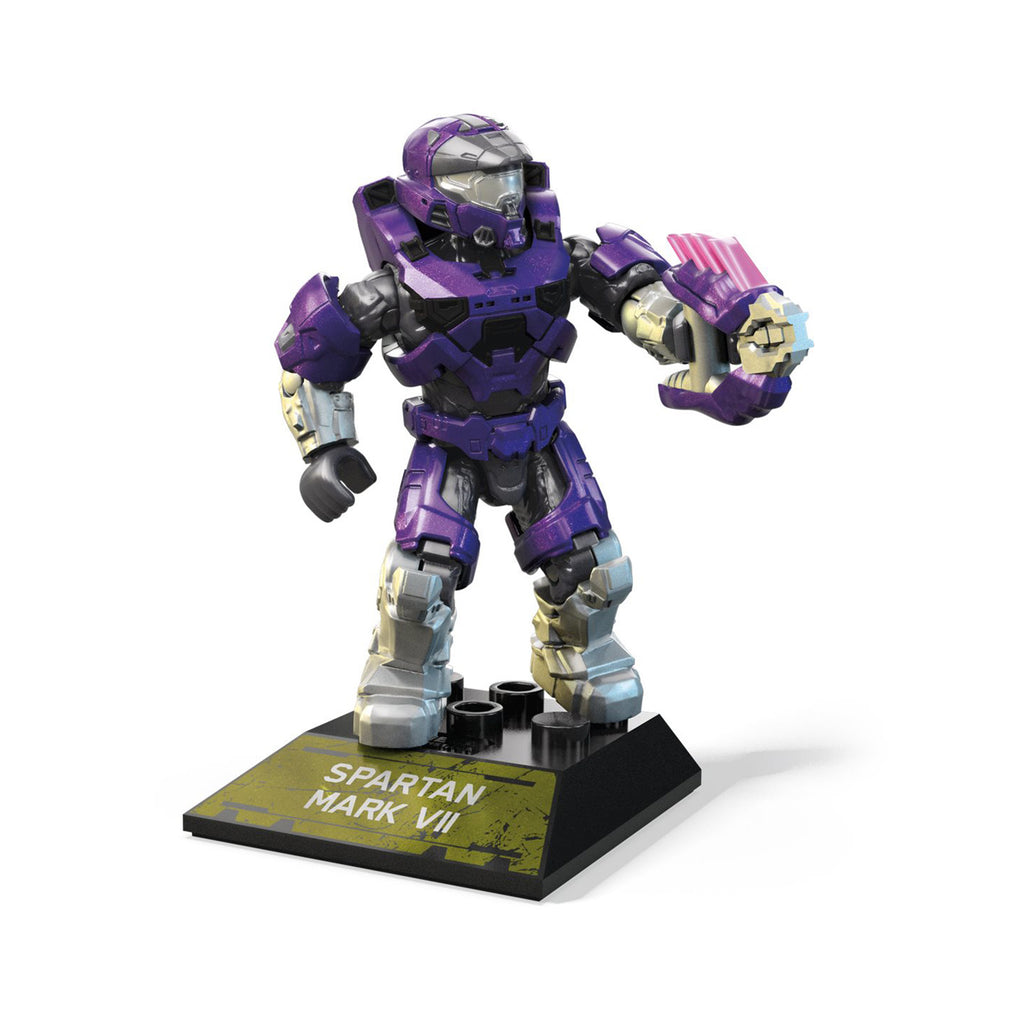 Mega Construx Halo Infinite Spartan Mark VII Purple Building Set