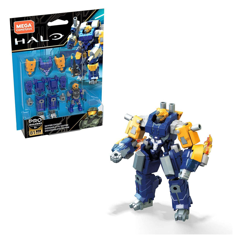 Mega Construx Halo Pro Builders Skyfire Exosuit Figure Set