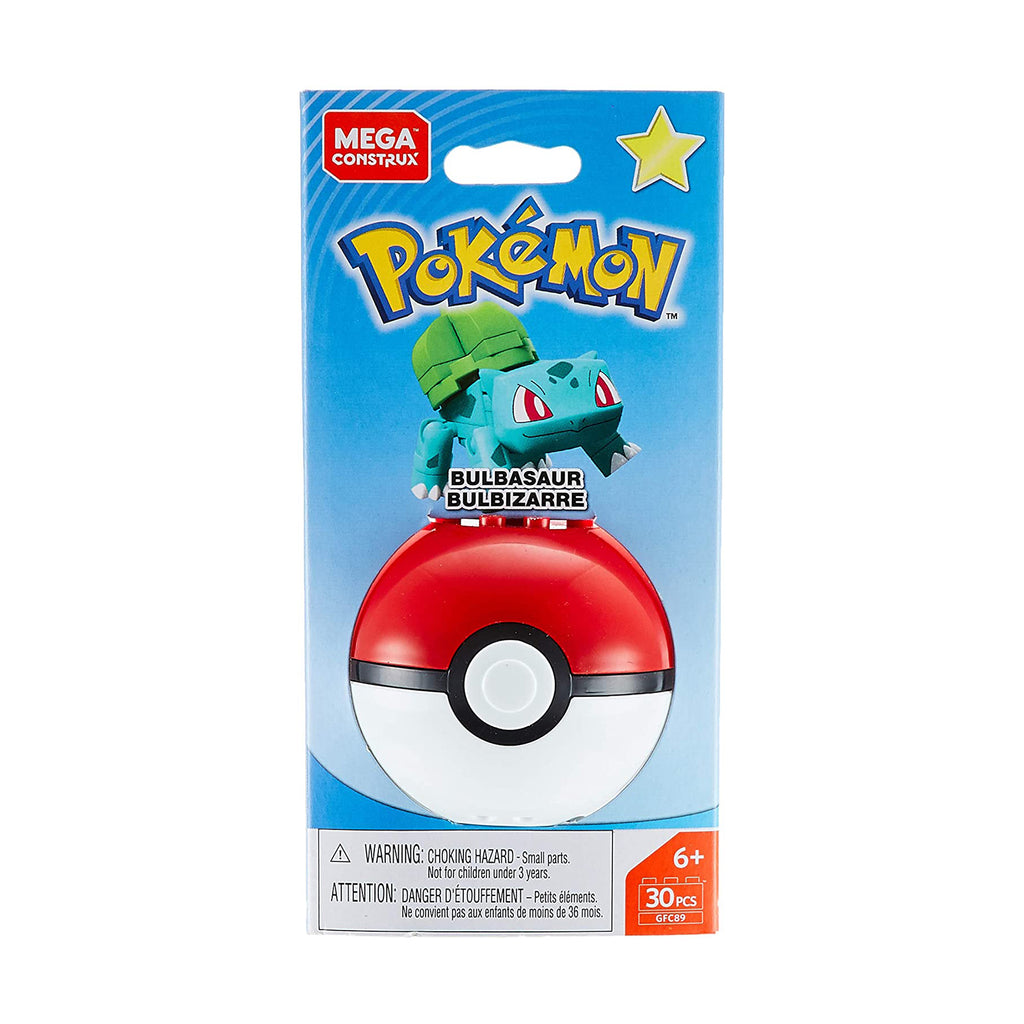 Mega Construx Pokemon Bulbasaur Poke Ball Building Set