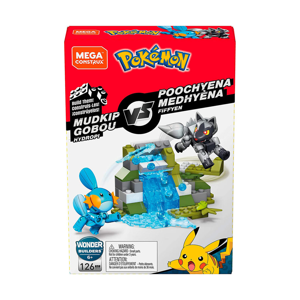 Mega Construx Pokemon Mudkip Vs Poochyena Building Set