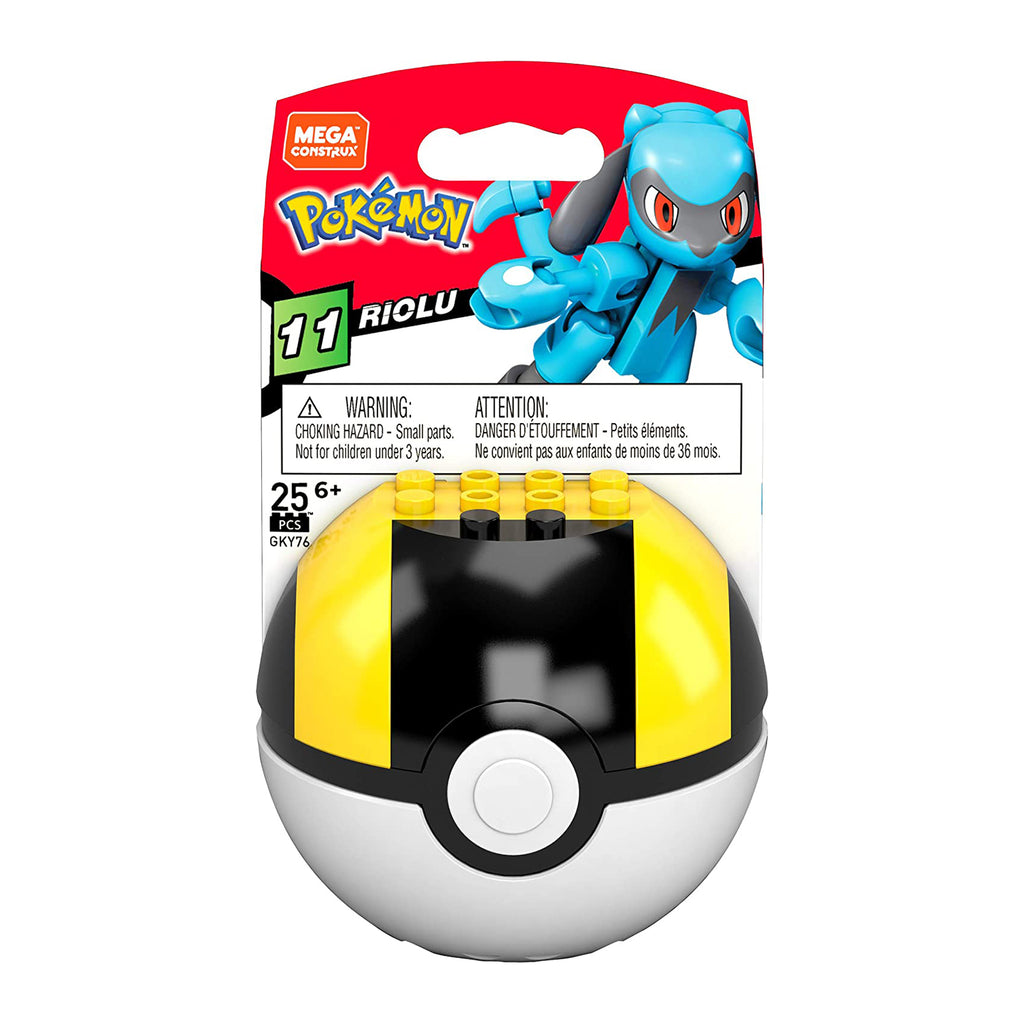 Mega Construx Pokemon Riolu Poke Ball Building Set