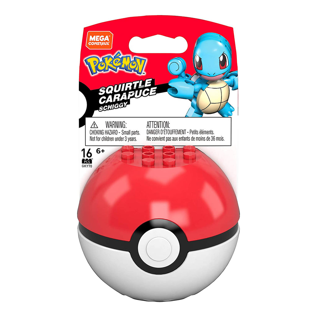 Mega Construx Pokemon Squirtle Poke Ball Building Set