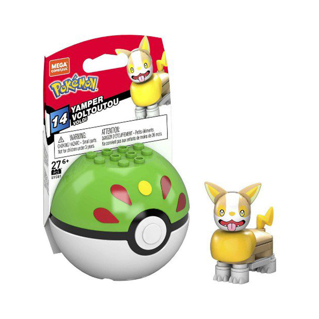 Mega Construx Pokemon Yamper Poke Ball Building Set