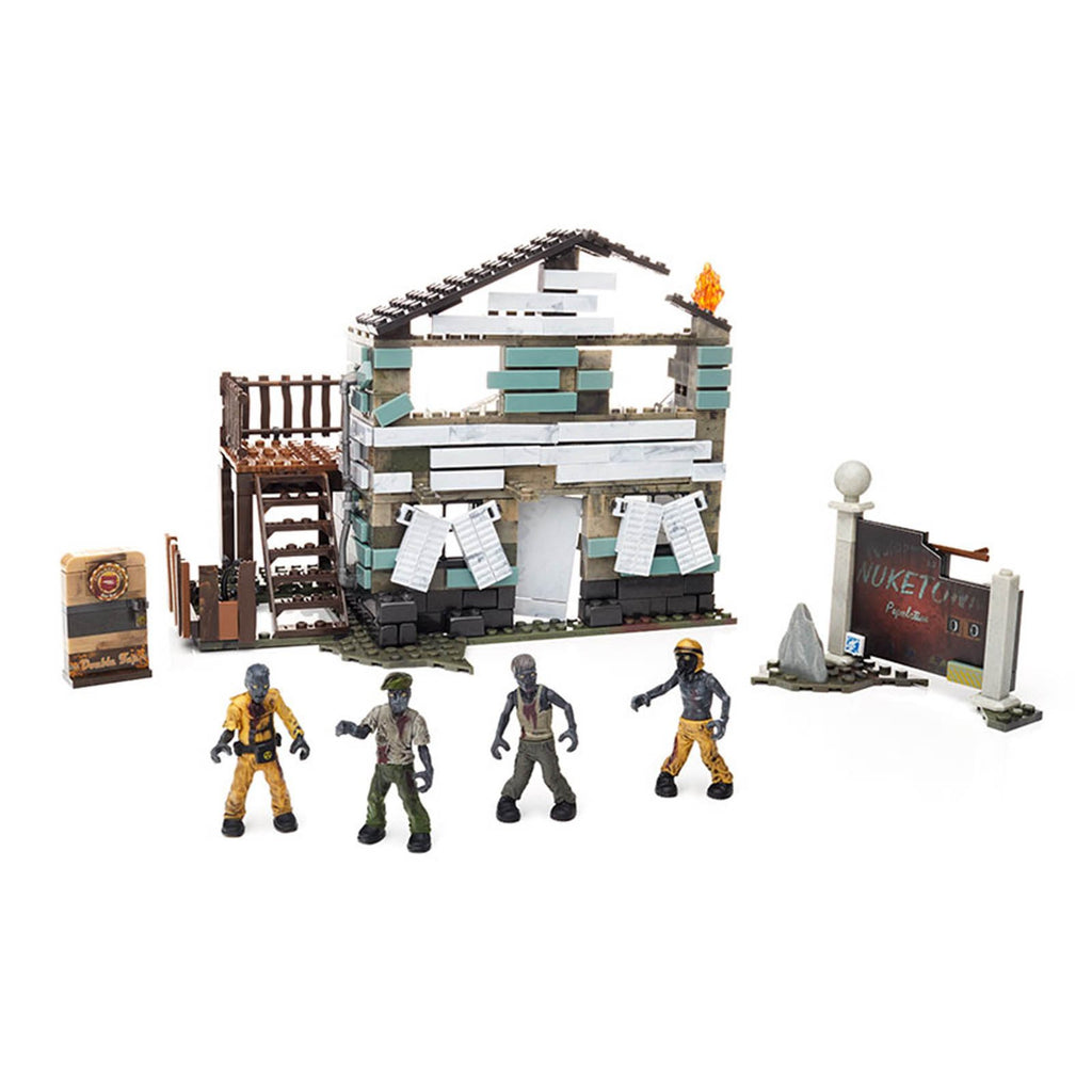 Mega Bloks Call Of Duty Zombies Nuketown Building Set