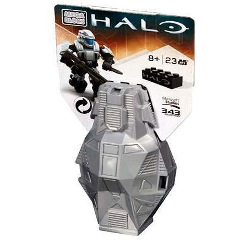 Mega Bloks Halo Metallic Platinum Spartan Drop Pod Building Set