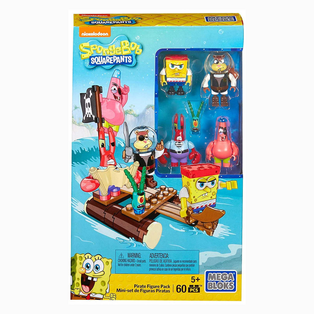 Mega Bloks Spongebob Squarepants Pirate Figure Pack Building Set