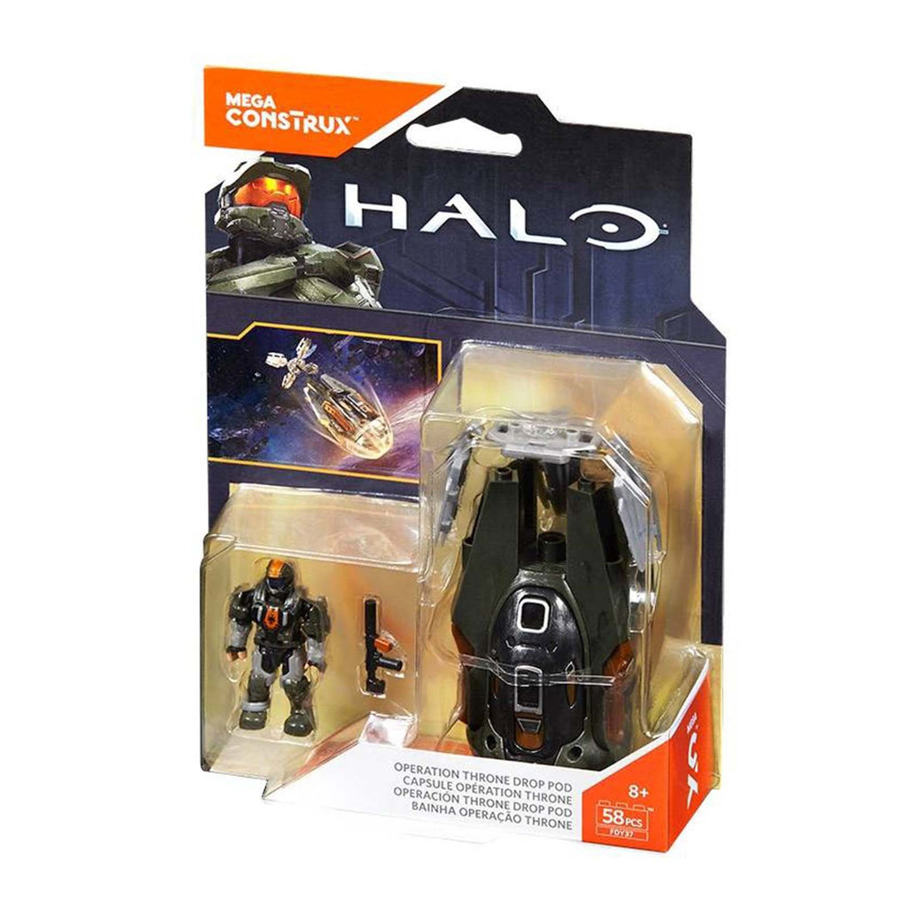 Mega Construx Halo Operations Throne Drop Pod Building Set - Radar Toys