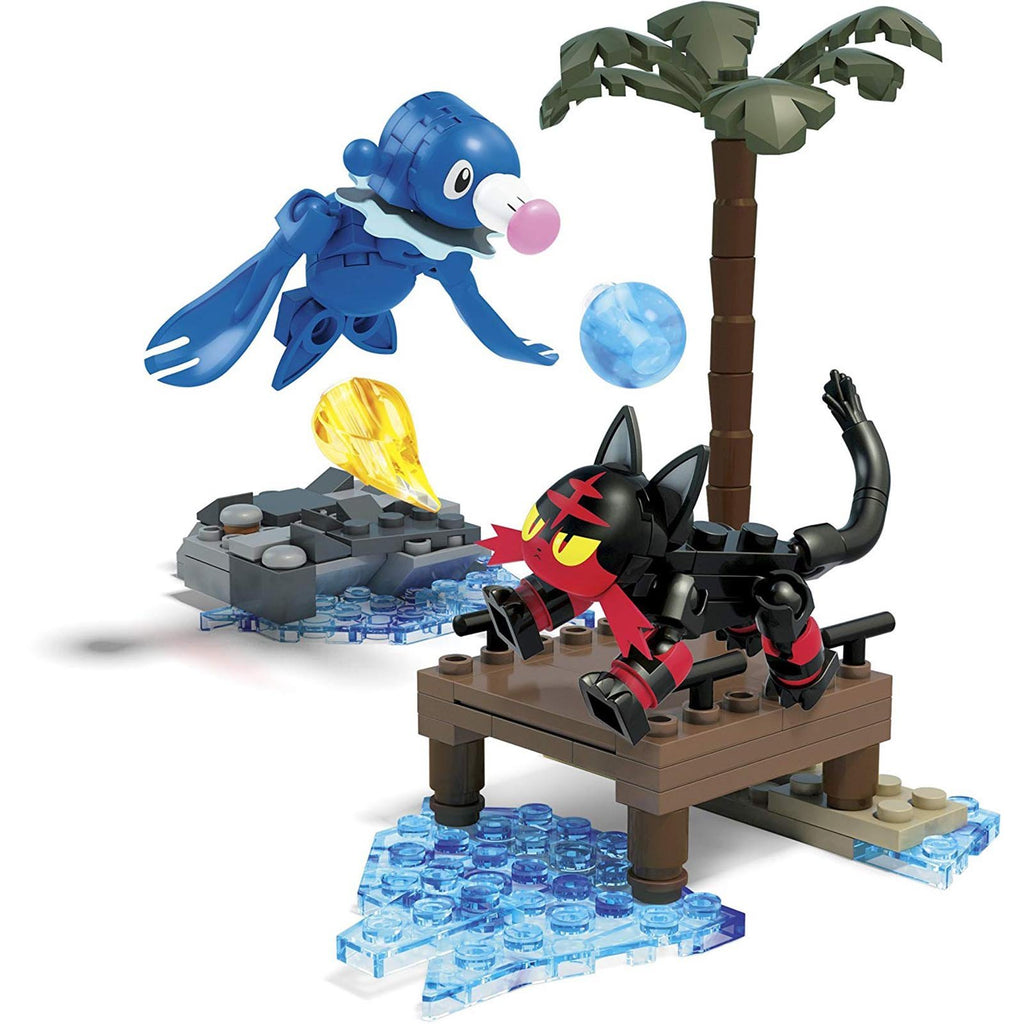 Mega Construx Pokemon Popplio And Litten Showdown Building Set - Radar Toys