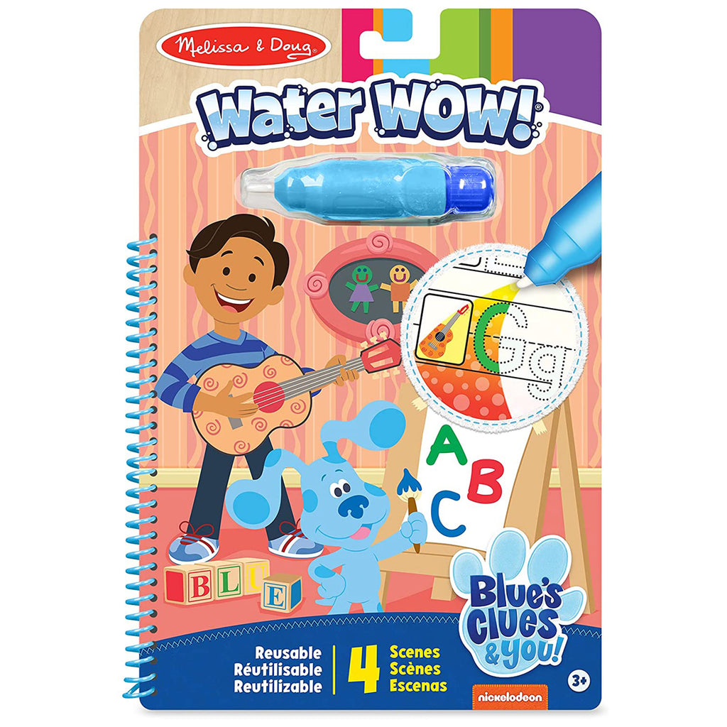 Melissa And Doug Blues Clues And You Water Wow Alphabet Reusable Activity Set