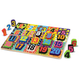 Melissa And Doug Fresh Start Jumbo Numbers Chunky Puzzle - Radar Toys