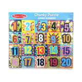 Melissa And Doug Fresh Start Jumbo Numbers Chunky Puzzle - Radar Toys