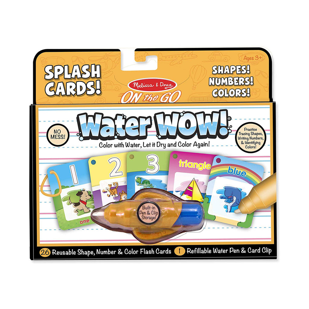 Melissa And Doug Water Wow Splash Cards Shapes Numbers Colors Activity Set