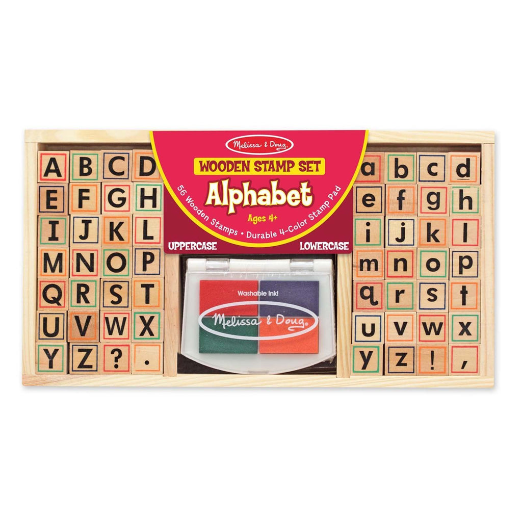 Melissa And Doug Alphabet Wooden Stamp Set