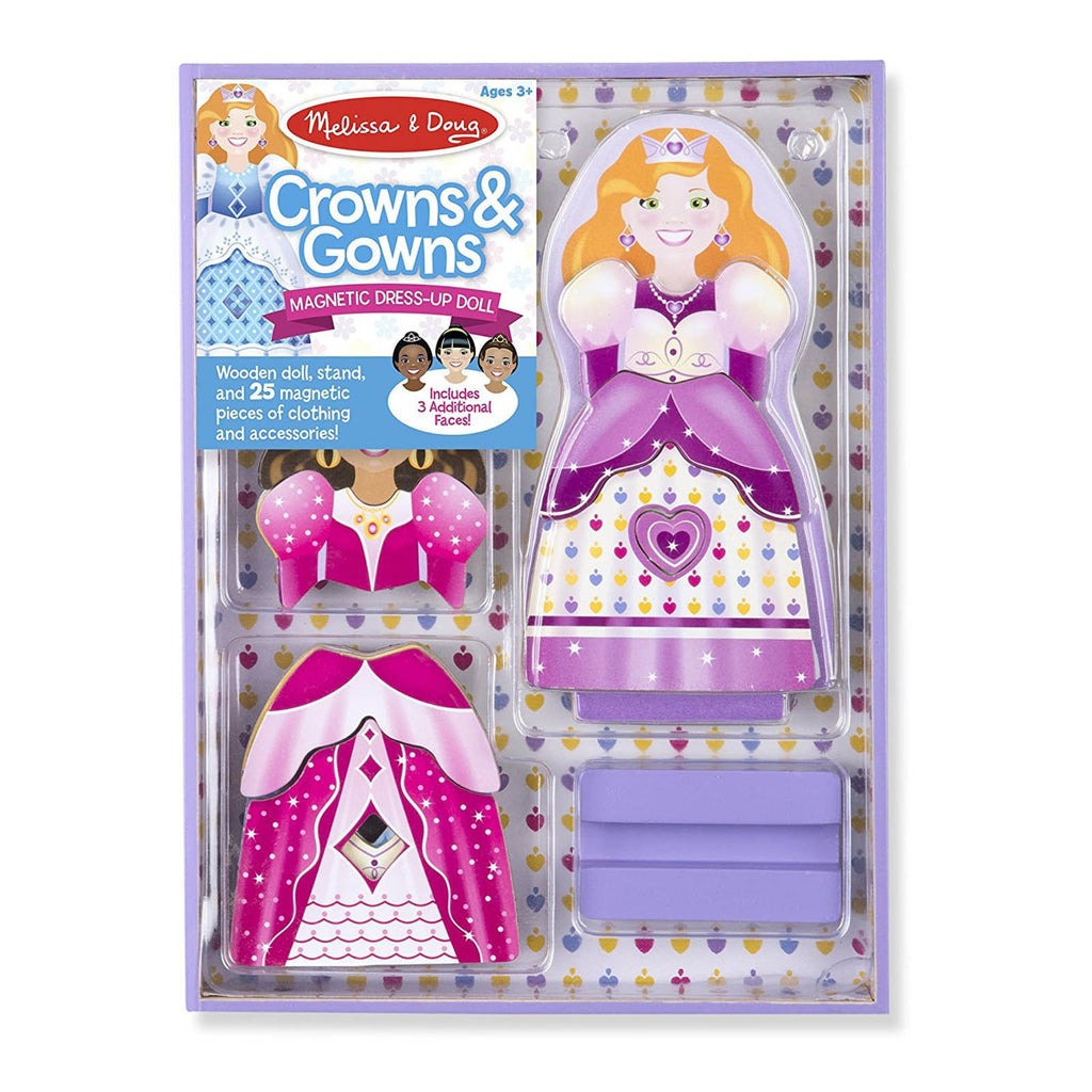 Melissa And Doug Crowns And Gowns Magnetic Dress Up Set