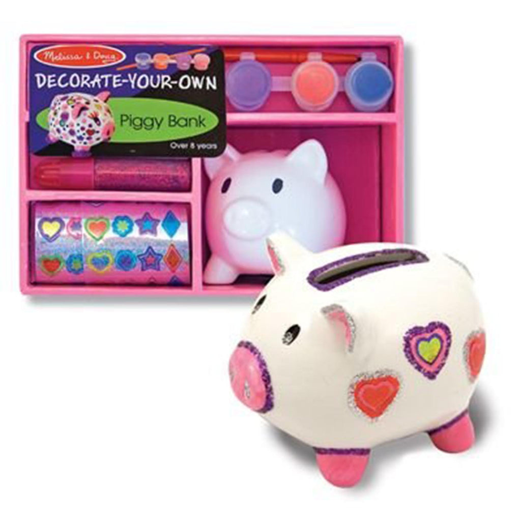 Melissa And Doug Decorate Your Own Piggy Bank Craft Set