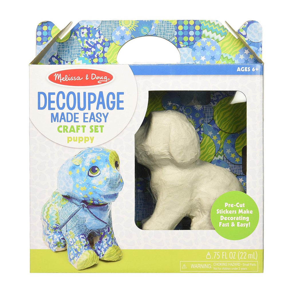 Melissa And Doug Decoupage Puppy Craft Set