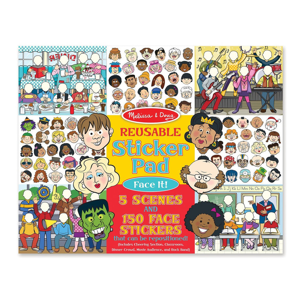 Melissa And Doug Face It! Reusable Sticker Pad