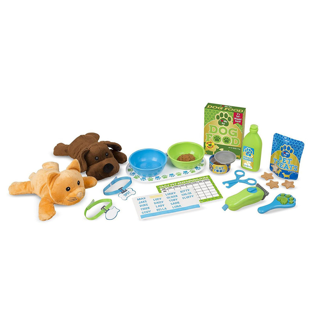 Melissa And Doug Feeding And Grooming Pet Care Play Set