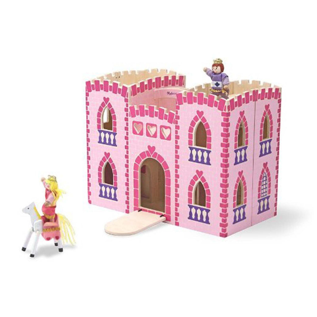 Melissa And Doug Fold And Go Wooden Princess Castle Play Set