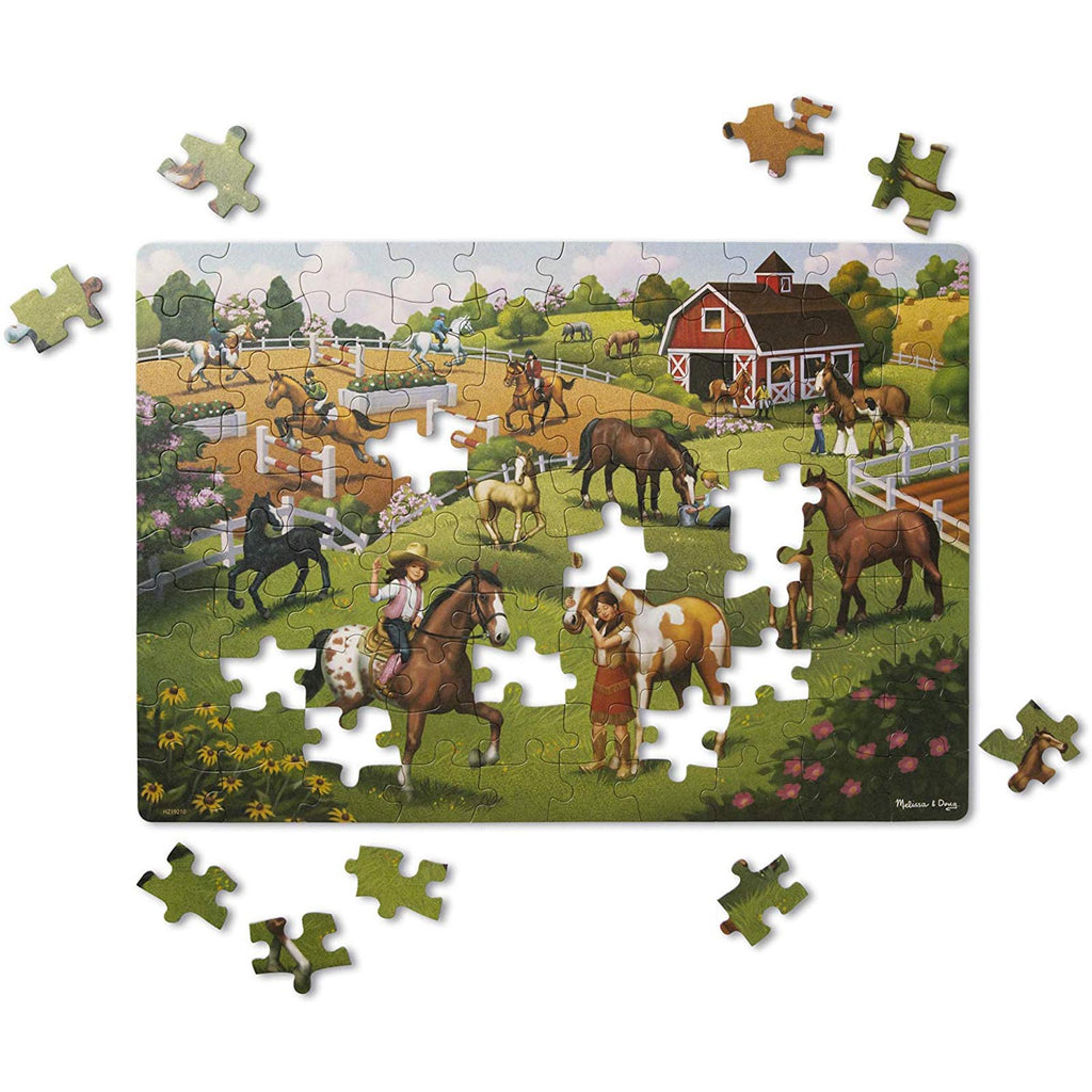 Melissa And Doug Natural Play Horse Adventure 100 Piece Puzzle