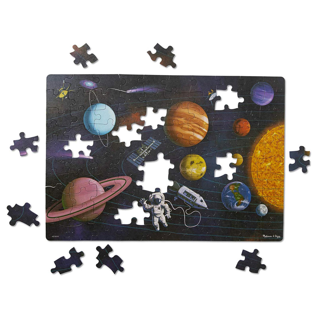 Melissa And Doug Natural Play Outer Space 100 Piece Puzzle