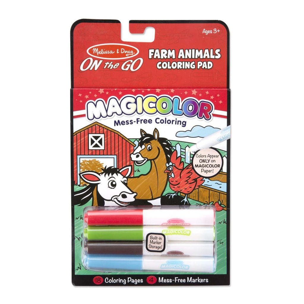 Melissa And Doug On The Go Magicolor Farm Animals Coloring Pad
