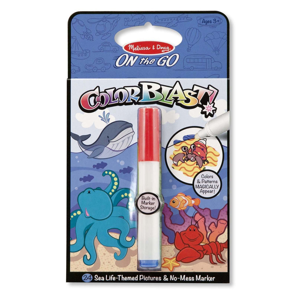 Melissa And Doug On The Go Sea Life Color Blast With Marker Set