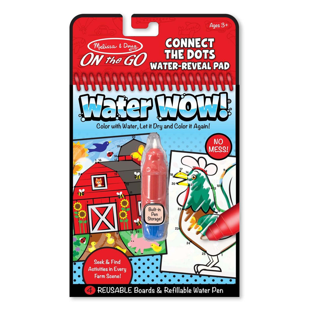 Melissa And Doug On The Go Water Wow Farm Connect The Dots Reveal Pad - Radar Toys