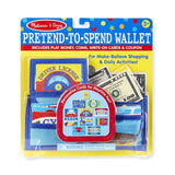 Melissa And Doug Pretend To Spend Wallet Play Set - Radar Toys