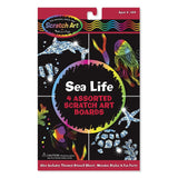 Melissa And Doug Scratch Art Sea Life Pack Set - Radar Toys