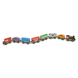Melissa And Doug Wooden 8 Piece Train Cars Set - Radar Toys