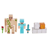Minecraft Craft A Block Steve Iron Golem Figure Set - Radar Toys