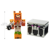Minecraft Dungeons Deluxe Fox Armor Battle Chest Action Figure Set - Radar Toys