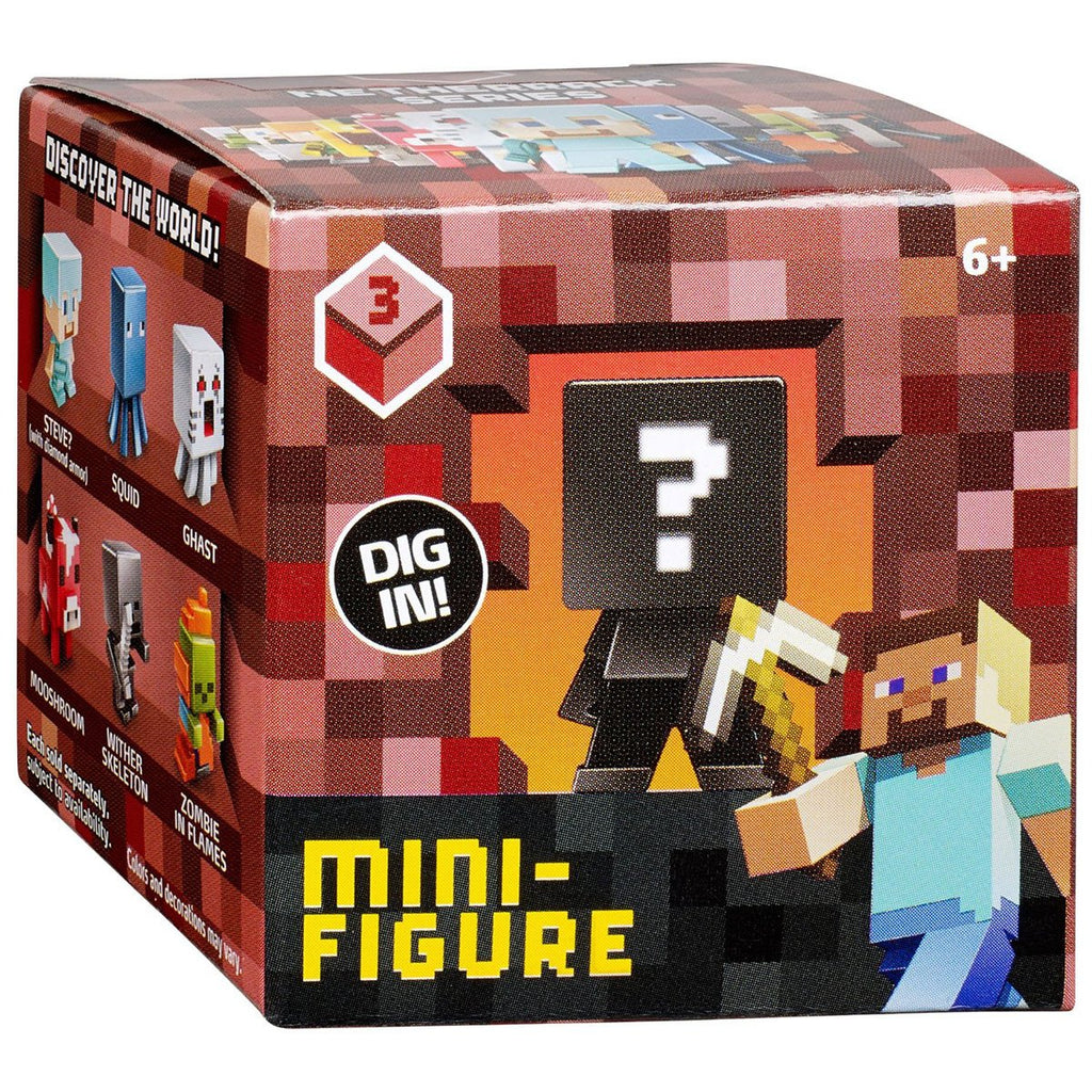 Minecraft Collectible Figure Series 3 Mystery Blind Box Figure - Radar Toys