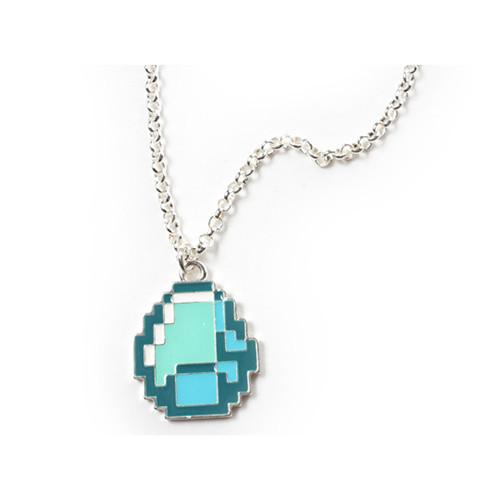 Minecraft Diamond Pendant Necklace
