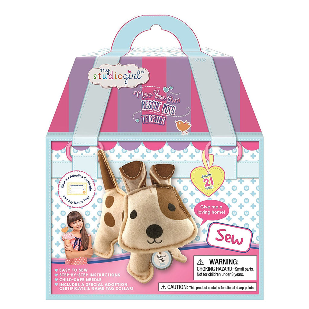 My Studio Girl Make Your Own Rescue Pets Terrier Sew Set