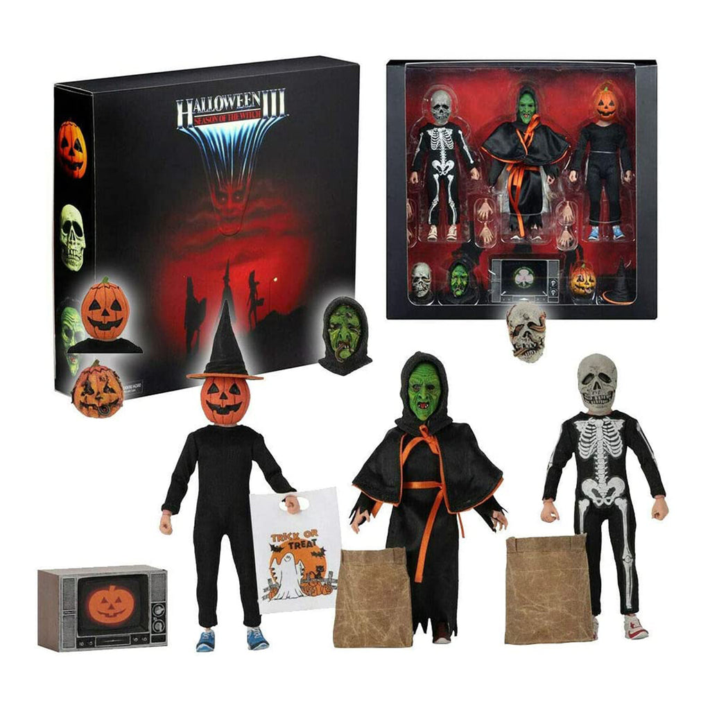 NECA Reel Toys Halloween III Season Of The Witch Trick Or Treat Figure Set