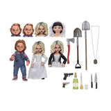 NECA Bride Of Chucky Ultimate Chucky And Tiffany 4 Inch Figure Set - Radar Toys