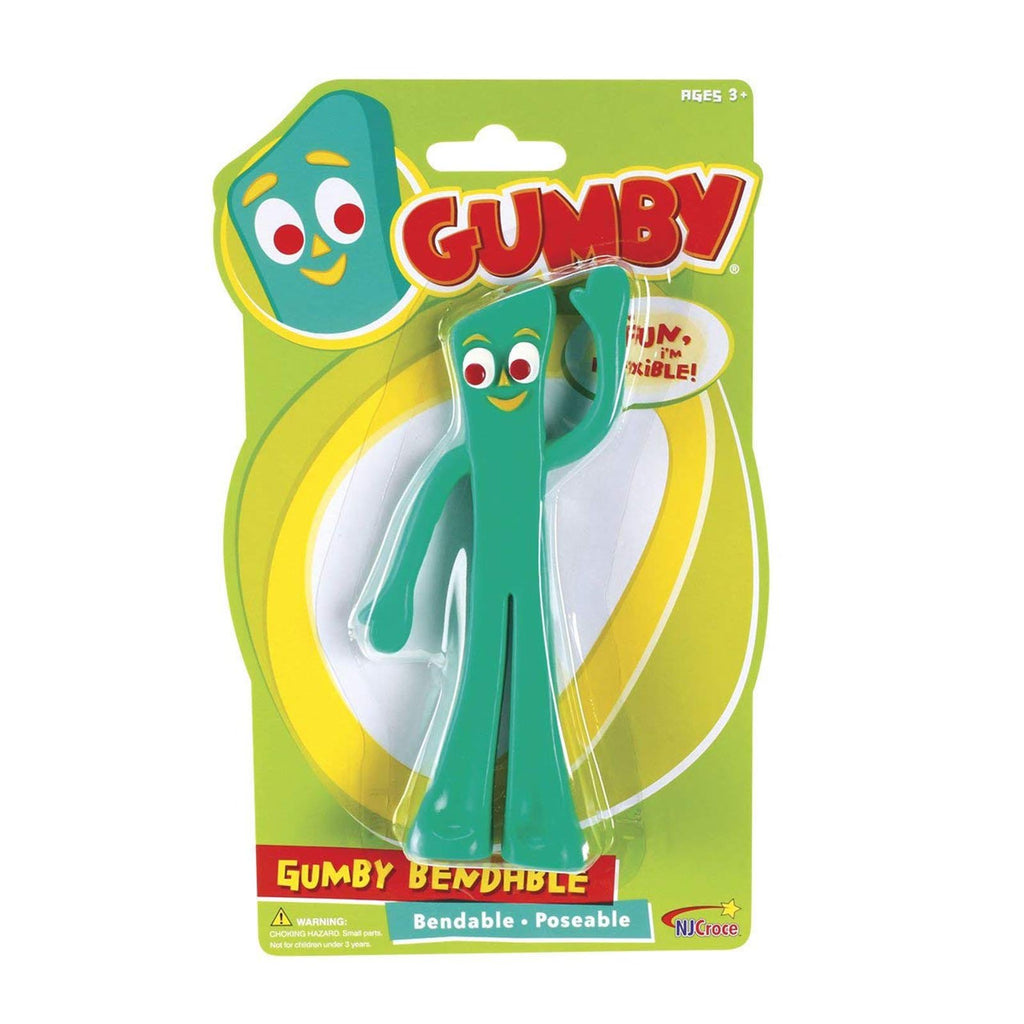 NJ Croce Gumby Bendable 4 Inch Figure